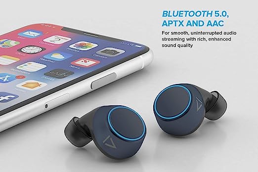 Creative Outlier Air V2 Bluetooth Truly Wireless in Ear Earbuds with Mic (Dark Blue, Gray) Creative Outlier Air V2 Bluetooth Truly Wireless in Ear Earbuds with Mic (Dark Blue, Gray)